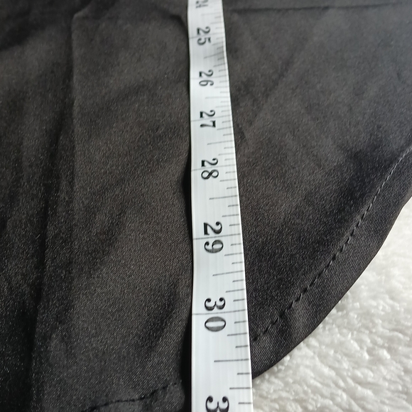 Elegant Women's Black Button Down Shirt Size L - Picture 7 of 8